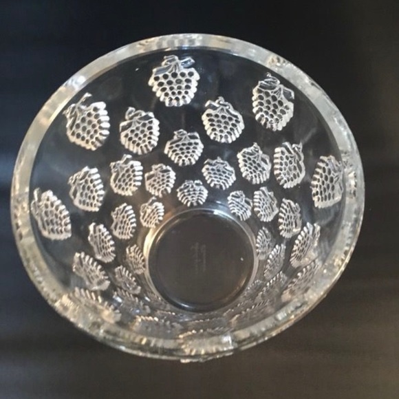 Lalique Accents Rene Lalique Malaga Grape Vase Signed Antique